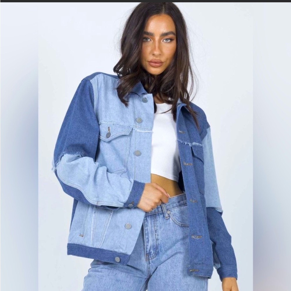 Never worn Princess Polly Rylee Denim Jacket - Picture 1 of 6